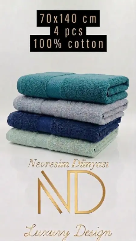 Nevresim Dünyası 70x140 4'lü Havlu Prime 7 - 2