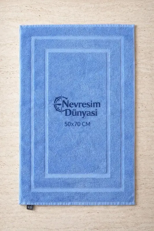 Nevresim Dünyası Ayak Havlu 50x70 Mavi - 1