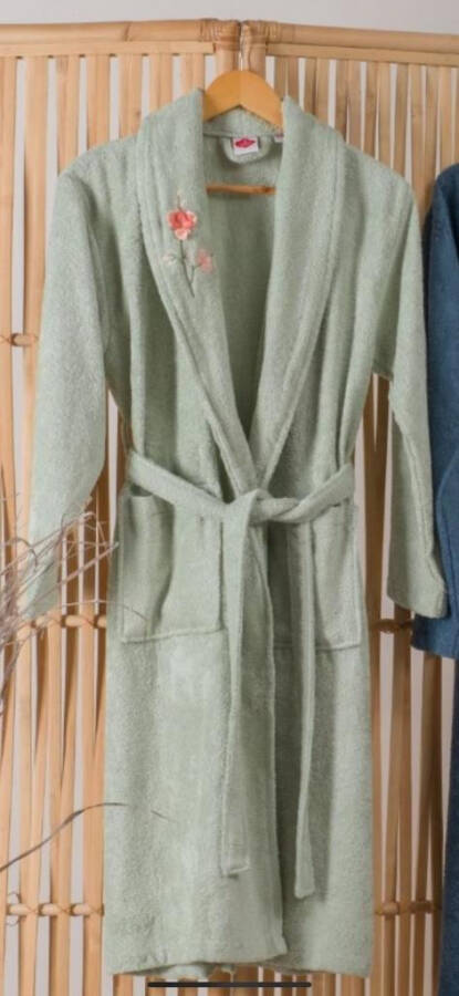 Nevresim Dunyasi Bamboo Single Robe Green - 3