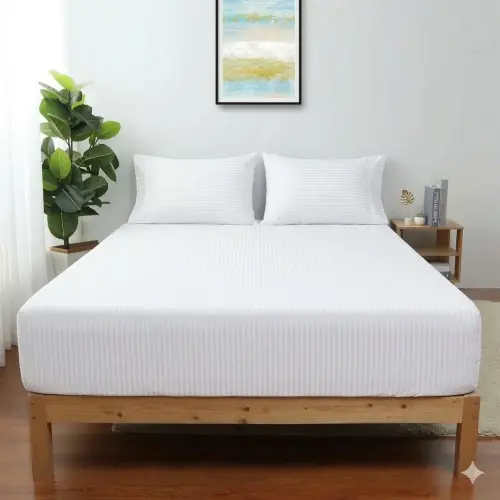 Nevresim Dünyası Çift Kişilik Çarşaf Seti Beyaz - 1