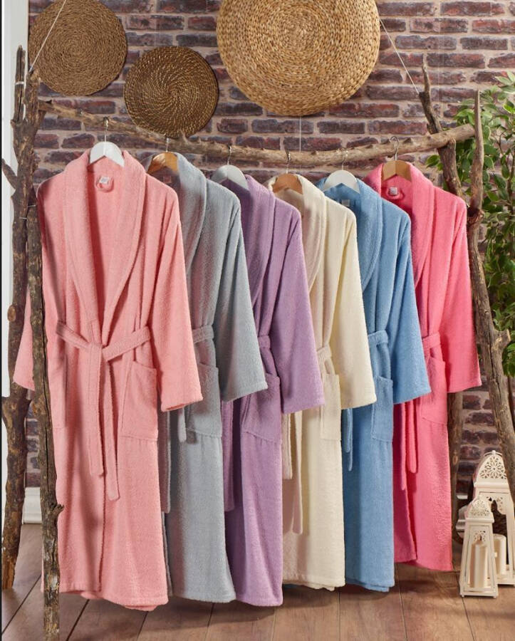 Nevresim Dünyası Cotton Single Robe Powder - 4