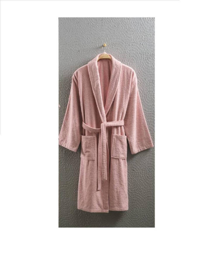 Nevresim Dünyası Cotton Single Robe Powder - 5