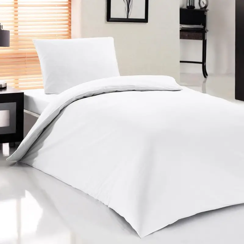 Bedding World Hotel Type Single Bedding Set White - NEVRESIMDUNYASI