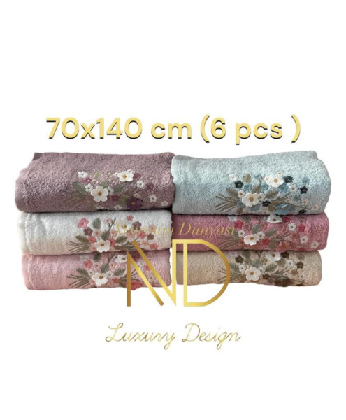 Nevresim Dünyası NH Mimoza Terry 6-Pack Towel 70X140cm - 3