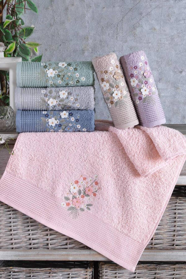 Nevresim Dunyasi NH Mimoza Terry 6-piece Towel 50x90cm - 4