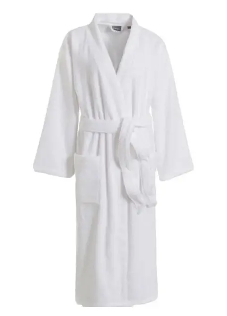 Nevresim Dünyası Pamuklu Tek Bornoz Beyaz Unisex - 1