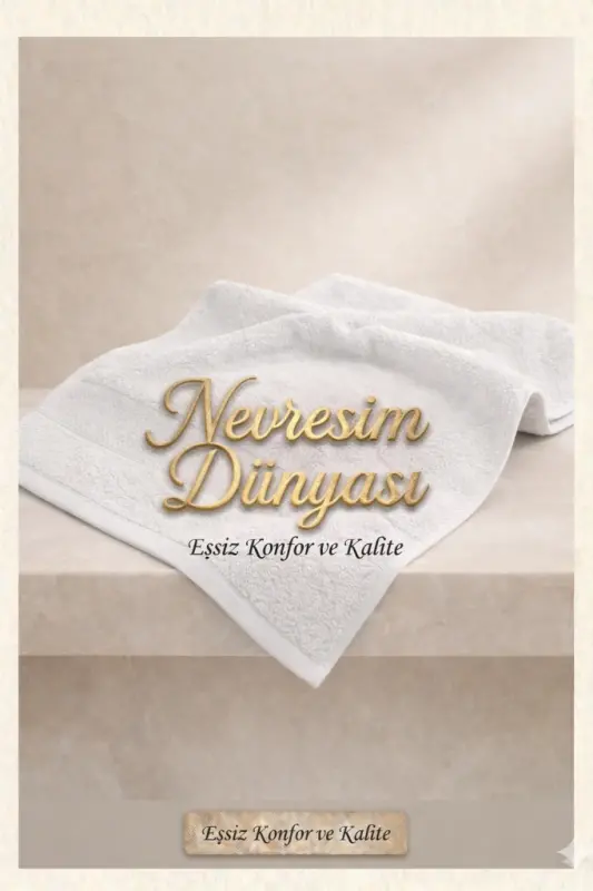Nevresim Dünyası Prime Havlu 50x100 Beyaz - 1
