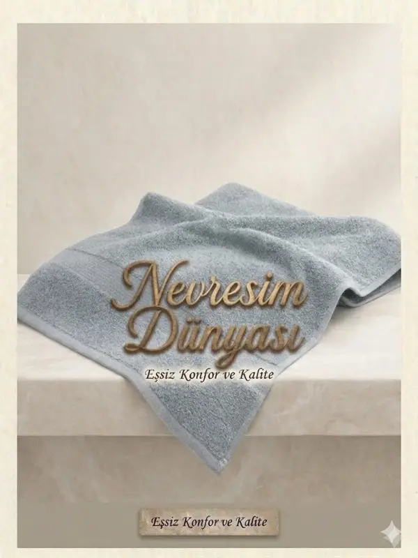 Nevresim Dünyası Prime Havlu 50x100 Gri - 1