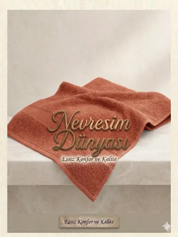 Nevresim Dünyası Prime Полотенце 50x100 Кирпичный - 1