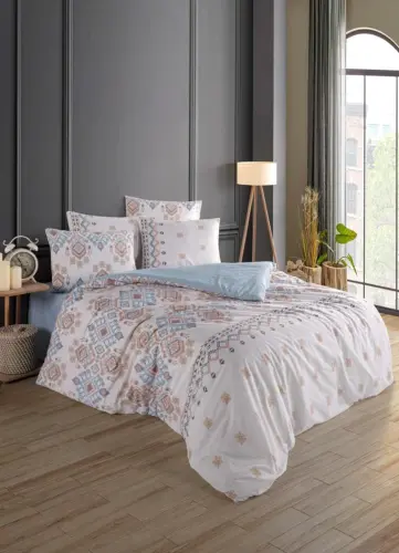 Nevresim Dünyası Ranforce Çift Kişilik Nevresim Takımı Meyar - 1