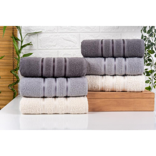 Nevresim Dunyosi Paxta 3 dona Towel Set Kulrang (ND) - 2