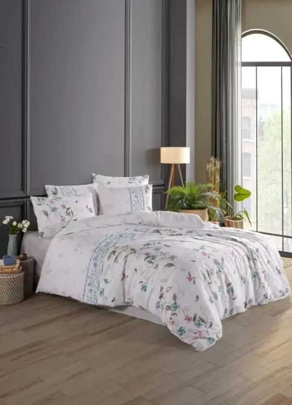 Nevresim Dunyosi Ranforce Çift Kişilik Nevresim Takımı Sare - MODAZONE