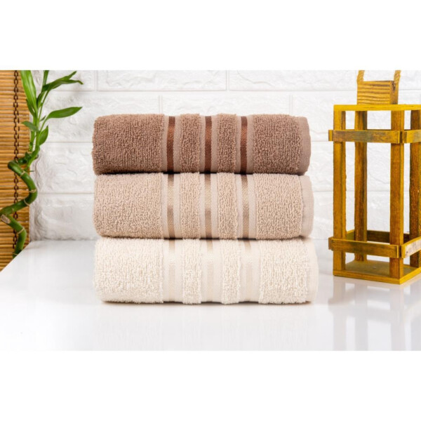 Nevresim World Cotton 3-Piece Towel Set Coffee (ND) - 1