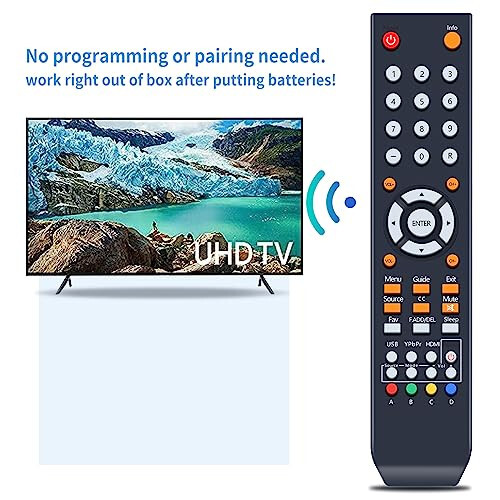 New 8142026670003C Universal Remote Control Replacement for All Sceptre TV LED LCD HDTV - No Programing or Setup Required - 4