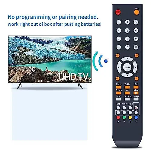 New 8142026670003C Universal Remote Control Replacement for All Sceptre TV LED LCD HDTV - No Programing or Setup Required - 4