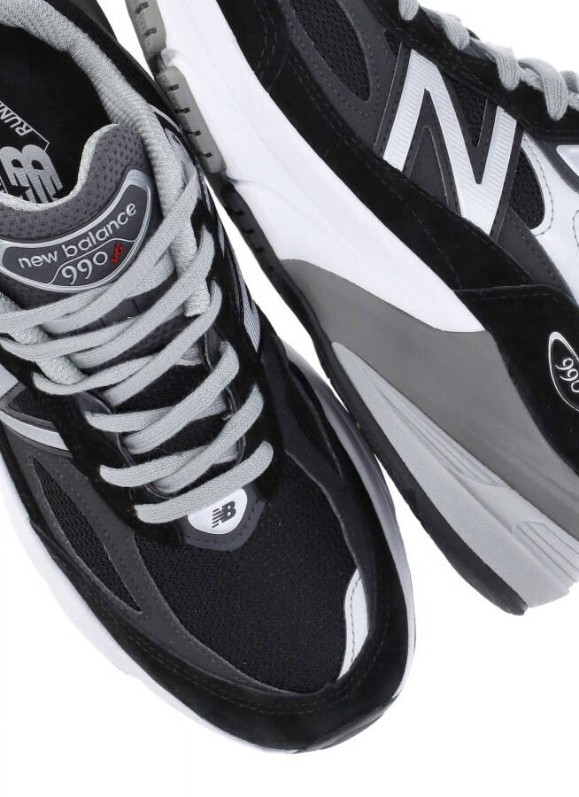 New Balance Kadın Siyah Teknik Kumaş ve Süet Deri Spor Ayakkabılar Siyah Bedenler EU 34-50 2/3 - 6