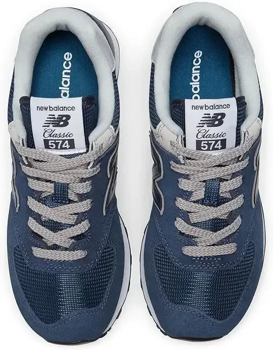 New Balance WL574EVN: Women's 574 V2 Essential Sneaker, NAVY/WHITE- - 3