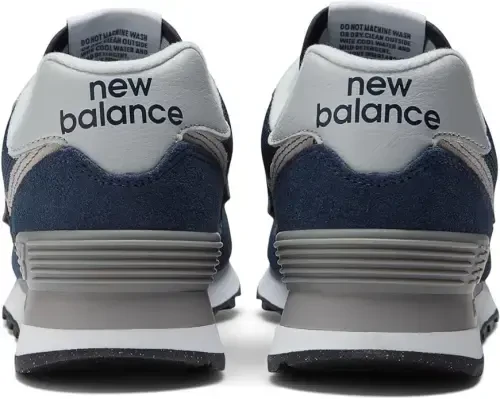 New Balance WL574EVN: Women's 574 V2 Essential Sneaker, NAVY/WHITE- - 4