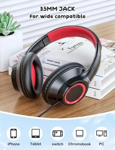 New Bee Kids Headphones,Wired,School,Toddler Headphones Baby Headphone Lightweight for Boys/Girls/Mac/Android/Kindle/Tablet/Pad - 4