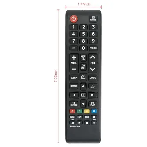 New BN59-01301A Replaced Remote fit for Samsung TV N5300 NU6900 NU7100 NU7300 Series UN32N5300 UN32M4500 UN43NU6900 UN55NU6900 UN65NU6900 UN40NU7100 UN43NU7100 UN49NU7100 UN50NU7100 UN55NU7100 - 4