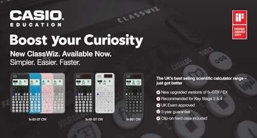 New Casio FX-83GTCW Black Scientific Calculator - 6