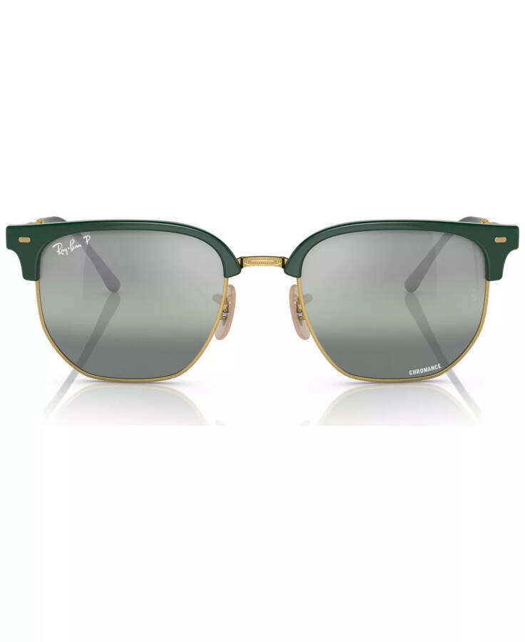 New Clubmaster Polarized Sunglasses, RB4416 Green on Arista - 9