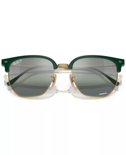 New Clubmaster Polarized Sunglasses, RB4416 Green on Arista - 5