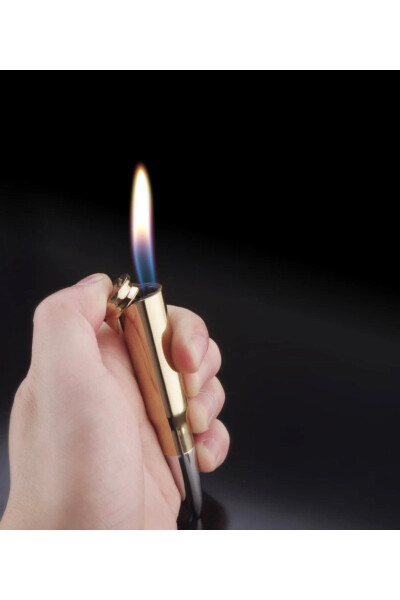 New Golden Tip Laser Infrared Flame Bullet Lighter Creative Military Model - 2