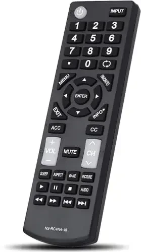 New NS-RC4NA-18 Universal Replacement Remote Control Fit for Insignia TVs - 7