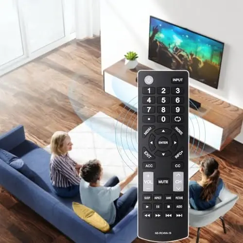 New NS-RC4NA-18 Universal Replacement Remote Control Fit for Insignia TVs - 6