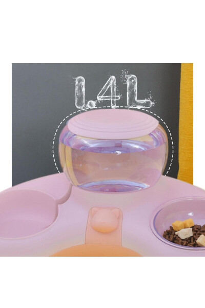 New Pet Storage Cat-Dog Food And Water Bowl Set 1.4l - 3