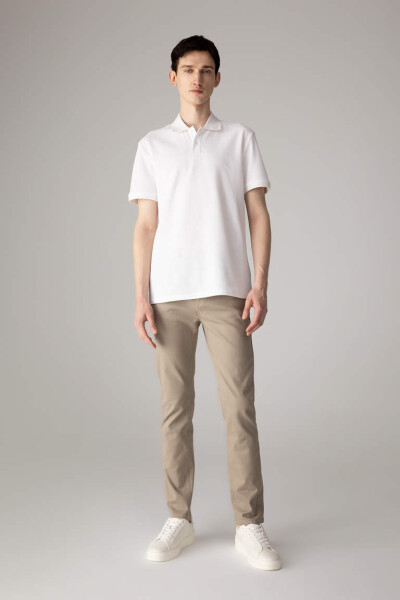 New Regular Fit Short Sleeve Polo T-Shirt White - 1