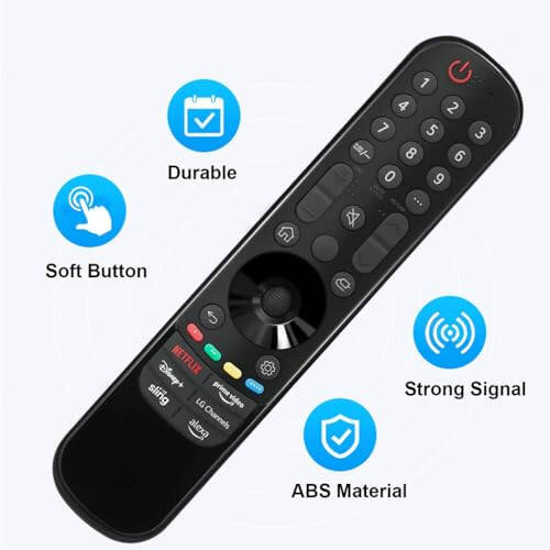 New Remote MR23GA Replacement for LG Magic Remote, 2023 Universal Remote Control for LG Smart TVs (No Voice and No Air Mouse (Pointer) Function), LG TV Remote Compatible with All Models for LG TV - 4