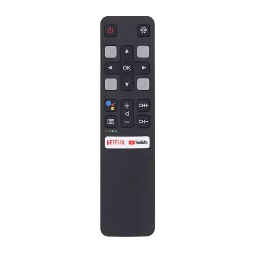 New Replacement Remote Control RC802V FNR1 Fit for TCL Android 4K Smart TV 50S434 55S434 75S434 40S330 70S430 32S334 55S435 50S435 43S434 32S6500A [NO Voice Function] - 1