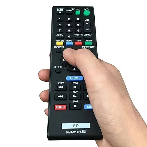 New Replacement RMT-B119A Universal DVD Remote Control for Sony Blu-Ray Disc DVD Player BDP-BX59 BDP-S390 BDP-S590 BDP-BX110 BDP-S1100 BDP-S3100 BDP-BX310 BDP-BX510 BDP-S580 - 2
