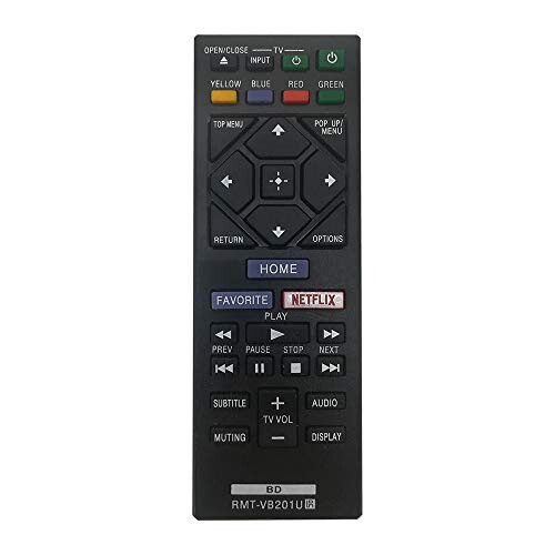 New Replacement Sony Blu-Ray Remote Control RMT-VB201U for Sony BD Disc DVD 4K 3D Player Remote Control Universal BDP-S3500 BDP-S3700 BDP-170S BDP-S17 - GUANG