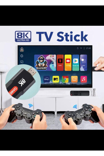 New Retro Q9 8k Video Game Console + Android TV Feature - 4