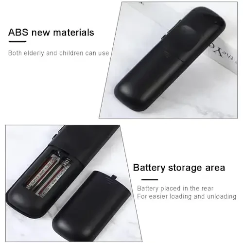 New Roku TV Remote Control for TCL/Hisense/Onn/Sharp Roku TVs - 4 Shortcut Buttons for Netflix/Disney/Hulu/Apple TV (2 Batteries) - 7