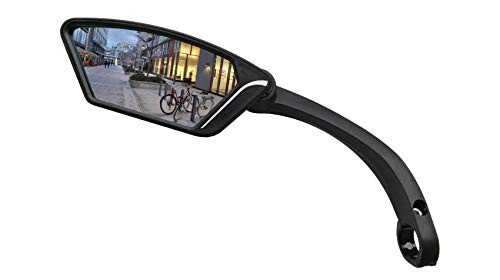 New Scratch Resistant Glass Lens, Handlebar Bike Mirror, Rotatable Safe Rearview Mirror, Bicycle Mirror, ME-002 - MEACHOW