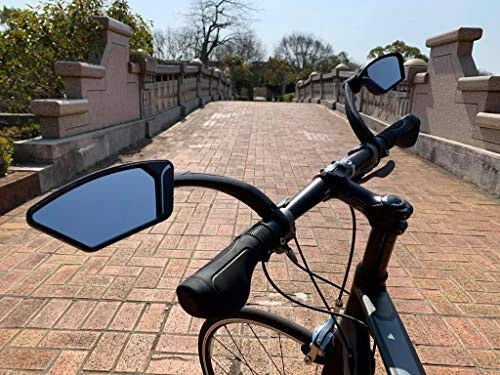 New Scratch Resistant Glass Lens, Handlebar Bike Mirror, Rotatable Safe Rearview Mirror, Bicycle Mirror, ME-002 - 6