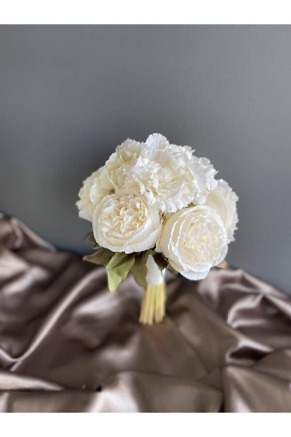 New Season Cream Peony Carnation Bridal Flower-corsage-bridal Bouquet 2 Piece Set - 28