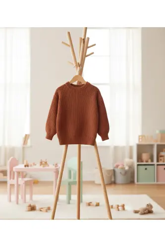 New Season Extra Flexible Bicycle Collar Unisex Baby & Kids Sweater (0-5 Years) - 2