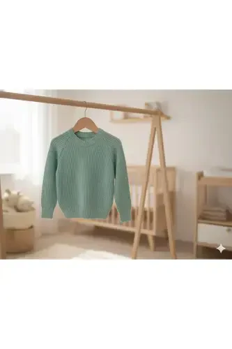 New Season Extra Flexible Bicycle Collar Unisex Baby & Kids Sweater 0-5 Years - NIMINI KIDS (1)