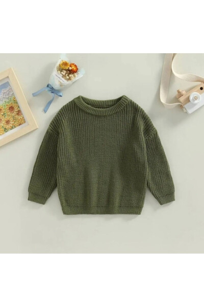 New Season Extra Flexible Crew Neck Unisex Baby & Kids Sweater (0-5 Years) - 3