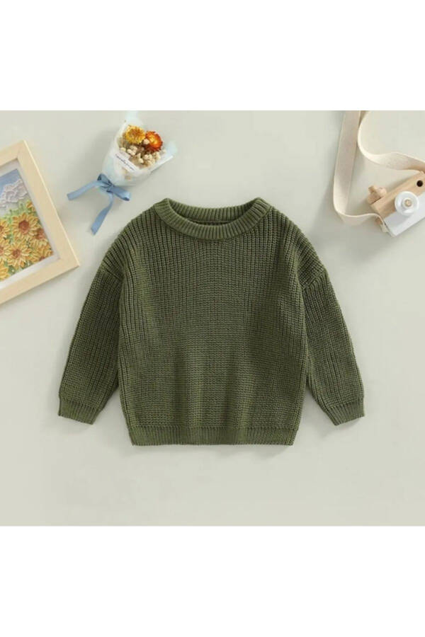 New Season Extra Flexible Crew Neck Unisex Baby & Kids Sweater (0-5 Years) - 3