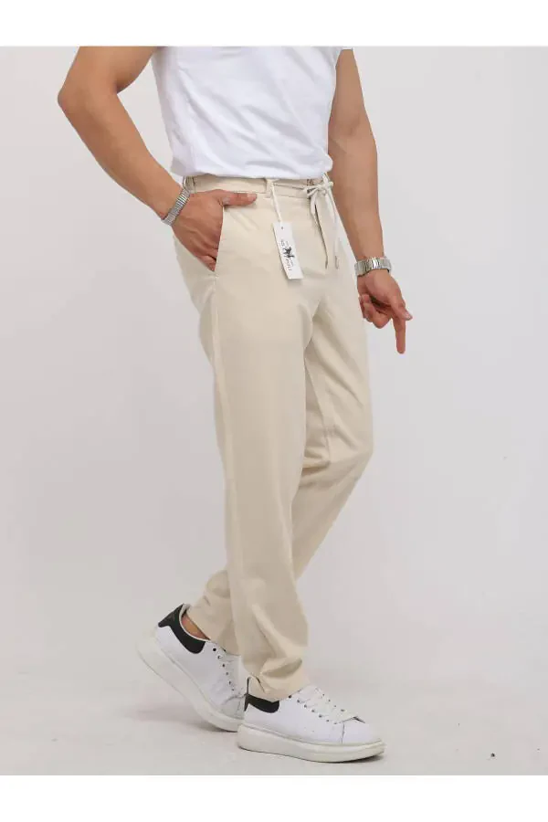 NEW SEASON HALF ELASTIC JOGGER PANTS - 5
