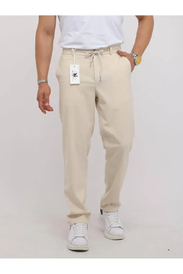 NEW SEASON HALF ELASTIC JOGGER PANTS - 1