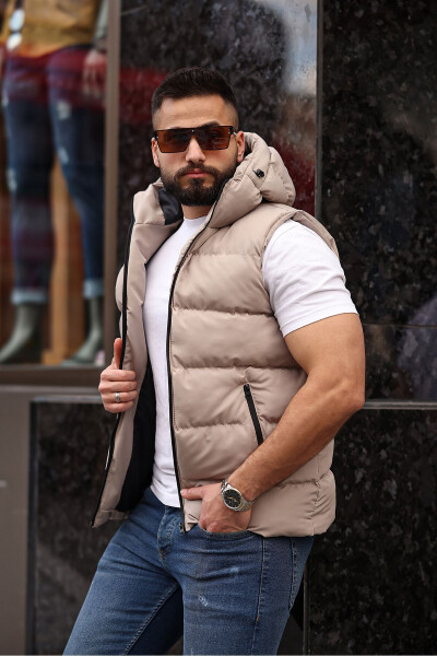 NEW SEASON HOODED WATERPROOF PUFFER VEST - 3