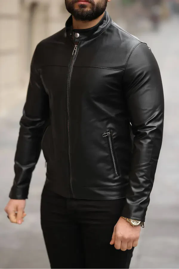 New Season Men's Carbon Leather Jacket - 2