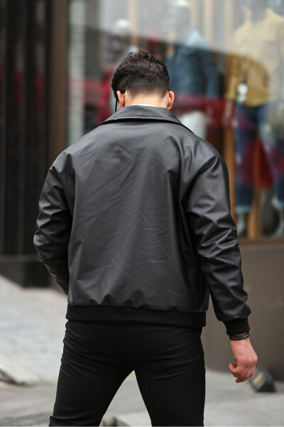 NEW SEASON MEN'S OVERSIZE LEATHER JACKET - 4